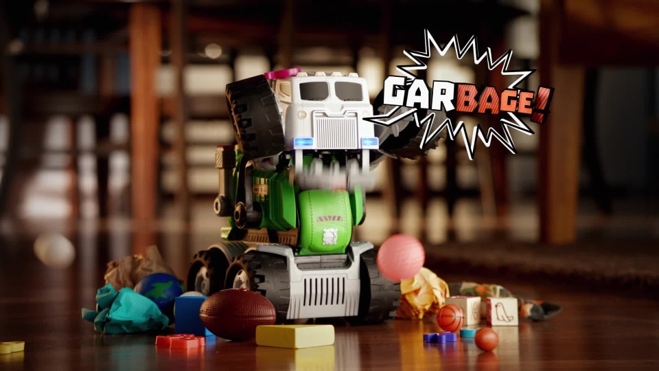 thumbnail video image 2 of Matchbox Stinky the Garbage Truck, 2 of 10