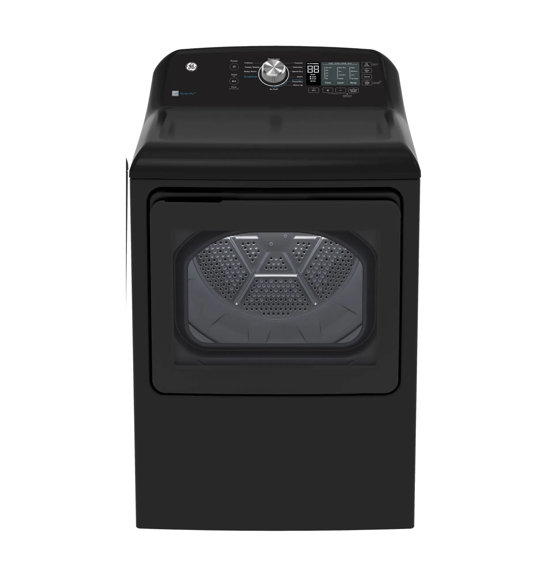 GE Diamond Grey Electric Dryer with SaniFresh Cycle (7.4 cu.ft