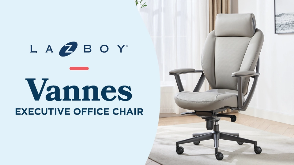 La-Z-Boy Vannes Ergonomic Polyurethane Swivel Executive Chair