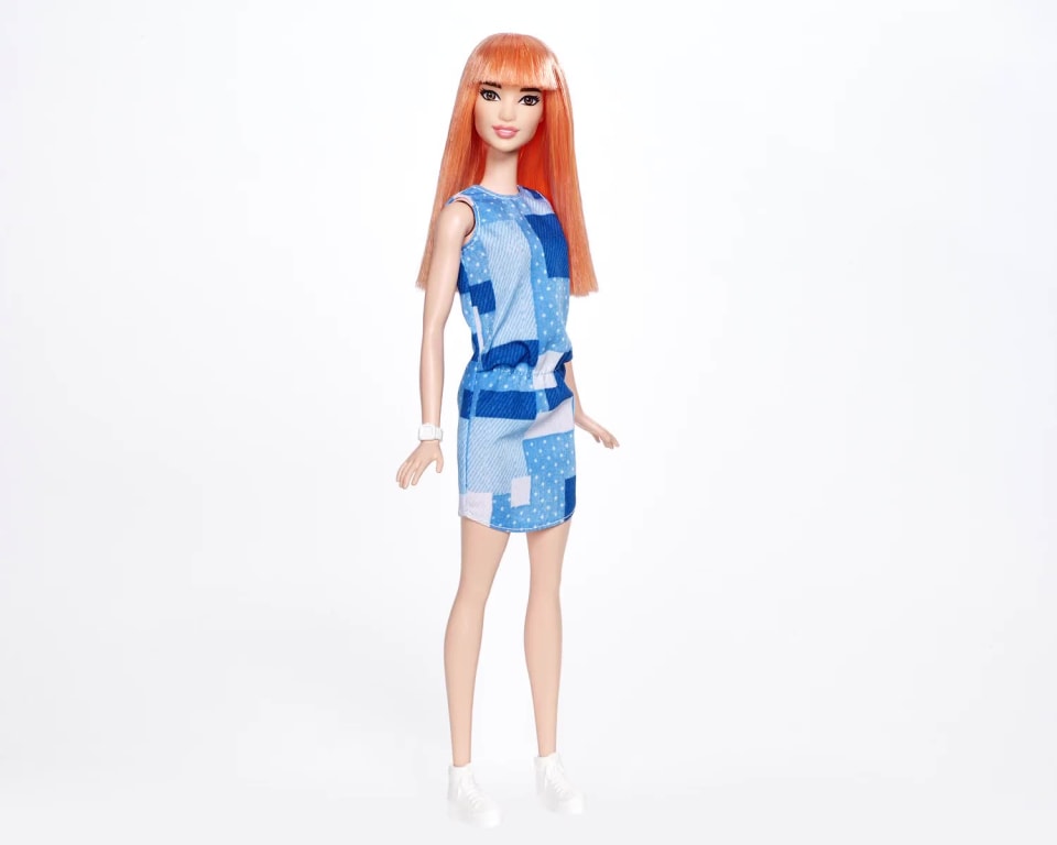 thumbnail video image 2 of Barbie Fashionistas Original Doll 60 Patchwork Denim, 2 of 7
