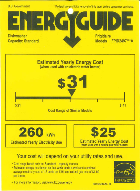 frigidaire fpid2497rf