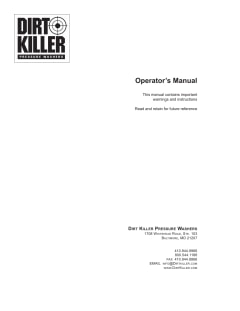 Dirt Killer H260 2600 PSI - Industrial Pressure Washer - Honda