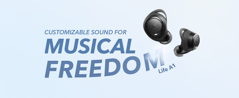  Soundcore by Anker Life A1 - Auriculares inalámbricos  verdaderos, potente sonido personalizado, tiempo de reproducción de 35  horas, carga inalámbrica, carga rápida USB-C, impermeabilidad IPX7, control  de botones, auriculares Bluetooth, viajes