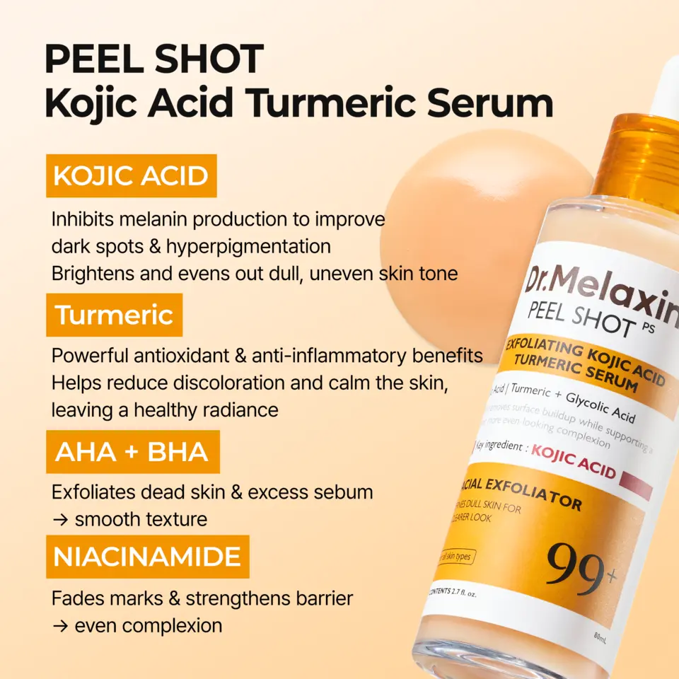 Peel Shot Exfoliating Kojic Acid Turmeric Serum