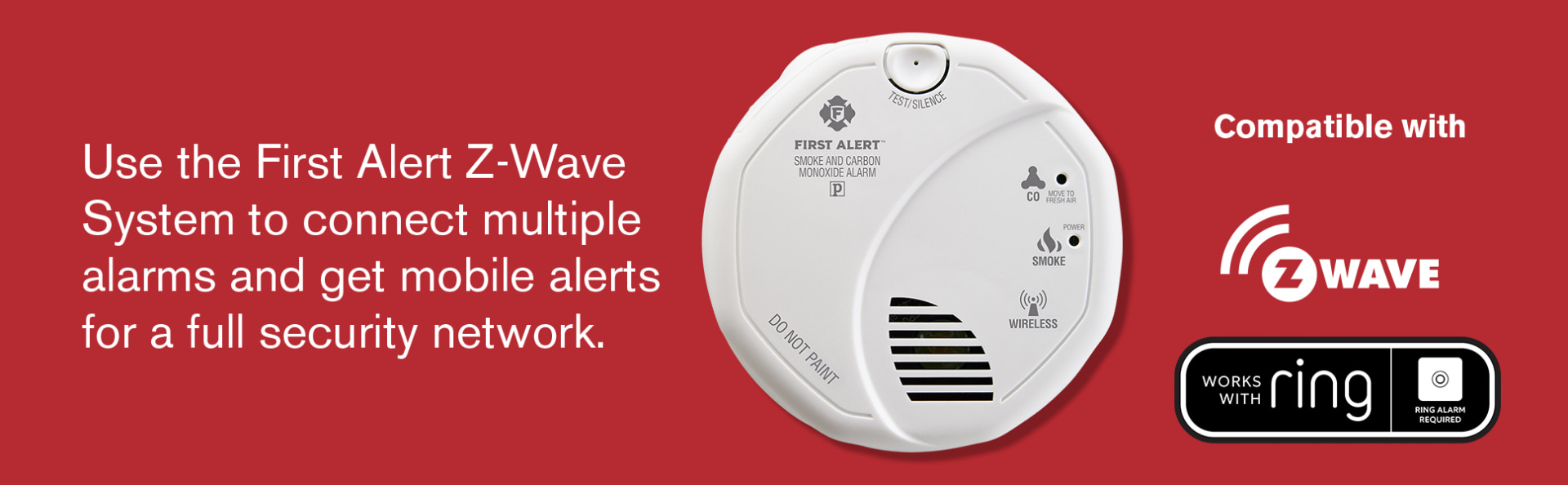 First Alert Z Wave Smoke And Carbon Monoxide Alarm 3 Pack Smoke Sens