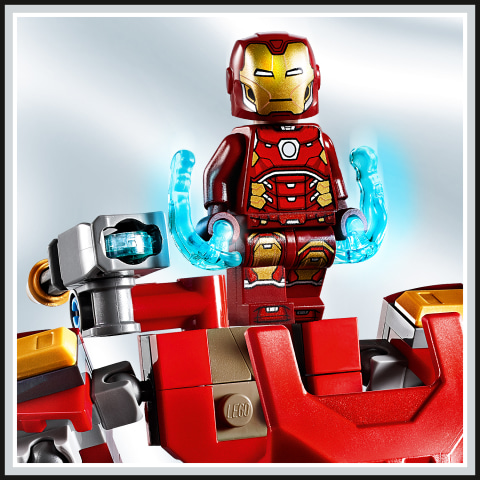 lego iron man mech suit