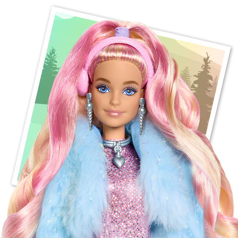  Barbie Extra Doll & Accessories with Long Periwinkle