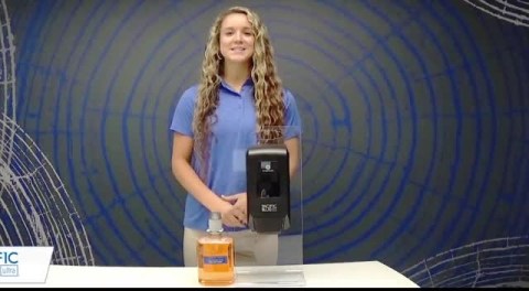 thumbnail video image 2 of Pacific Blue Ultra, GPC43335, Foam Hand Sanitizer Manual Dispenser Refills, 4 / Carton, Clear, 33.8 fl oz (1000 mL), 2 of 9