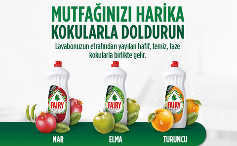 Fairy Aromatics; enfes nar, elma, pembe yasemin ve portakal kokusuyla geliyor.