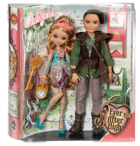 Ever After High Ashlynn Ella and Hunter Huntsman Fashion Doll, 2-Pack