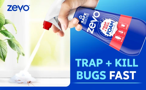 Zevo Trap & Kill Foam Insect Killing Spray: Bug Spray for Home Use