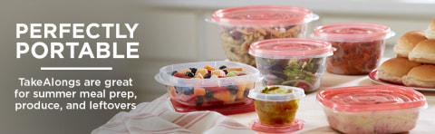 Rubbermaid Takealongs Meal Prep Divided 3.7C 5PK