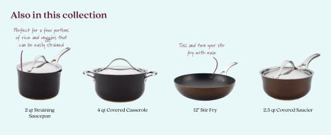 Anolon, Nouvelle Copper Luxe Hard Anodized Cookware Set, 11-Piece - Zola