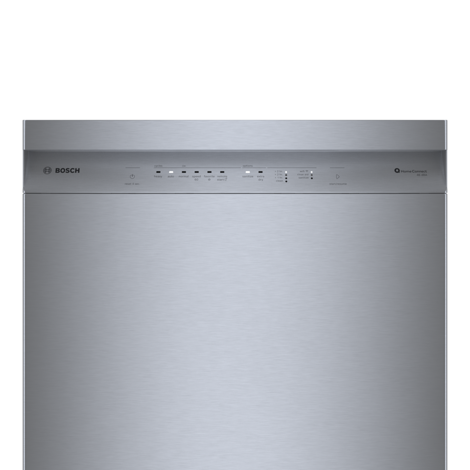 Bosch 100 Series Smart Dishwasher with PrecisionWash and Third Rack SHE5AE75N