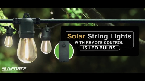 Sunforce 15 Led Solar String Lights, Outdoor Solar Lights Canada Costco