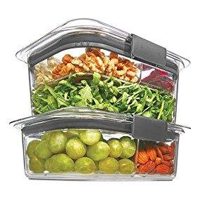 Rubbermaid 1994224 Container, BPA-Free Plastic, 6.6 Cup Brilliance Pantry  Airtight Food Storage, Open Stock 