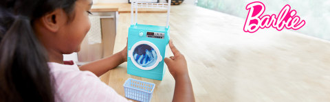 Barbie Ken Laundry-Themed Playset with Ken Doll and Spinning Washer + Dryer  : : Everything Else
