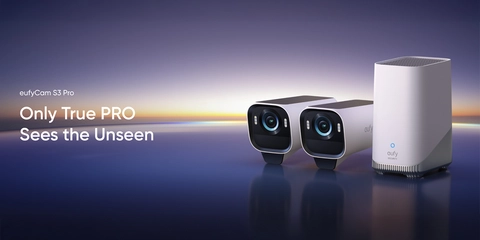 Eufy eufyCam S3 Pro 2-Cam and HomeBase 3 Kit; 16 Channel; 2