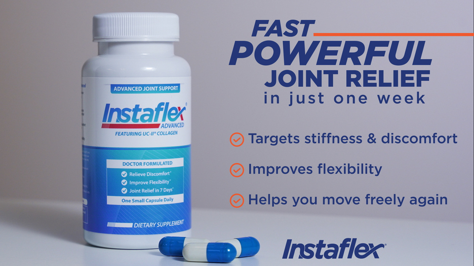 thumbnail video image 2 of Instaflex Advanced Joint Support Supplement - Turmeric, Resveratrol, Boswellia Serrata Extract, BioPerine, UC-II Collagen- 30 Count, 2 of 3