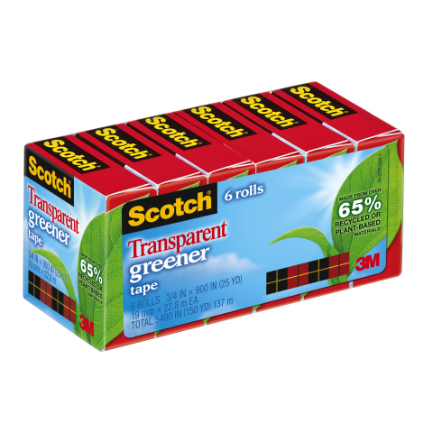 Scotch® Magic™ Greener Tape 123, 3/4 in x 600 in (19 mm x 15,2 m)