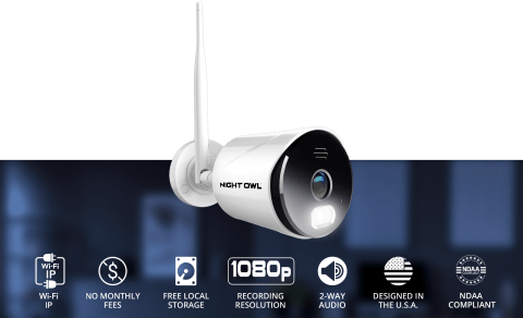 Wi-Fi IP Plug In 1080p Spotlight Camera with 2-Way Audio and Audio Ale –  Night Owl SP, LLC