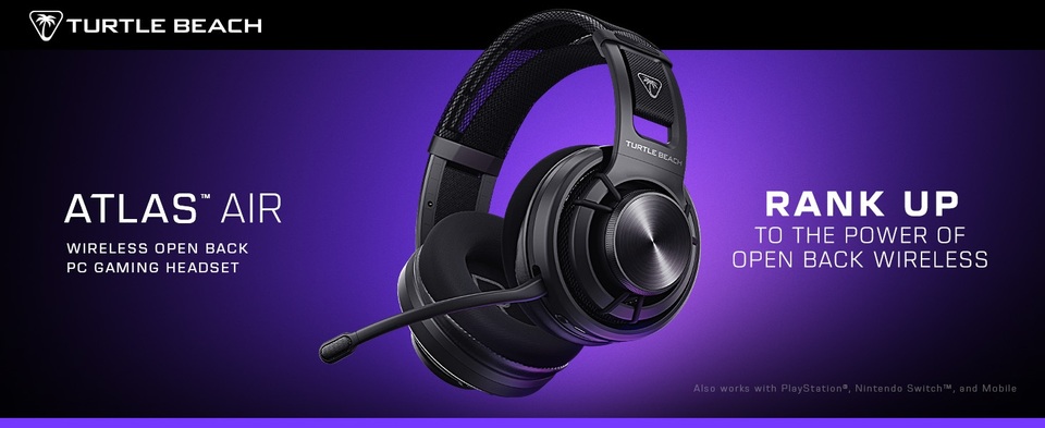 Turtle Beach Atlas Air Wireless Open Back PC Gaming Headset