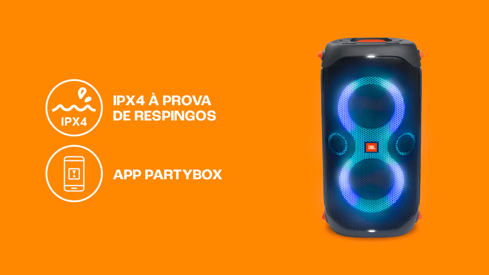 Caixa Amplificada JBL PARTY BOX 110, 160W, Bluetooth Caixa Amplificada JBL PARTY BOX 110, 160W, Bluetooth