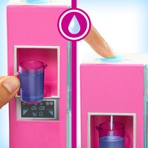 Barbie refrigerator with discount working water dispenser