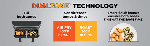 Ninja® Foodi® 4-in-1, 8-qt.,2-Basket Air Fryer with DualZone™ Technology -  Deep Fryers & Air Fryers, Facebook Marketplace