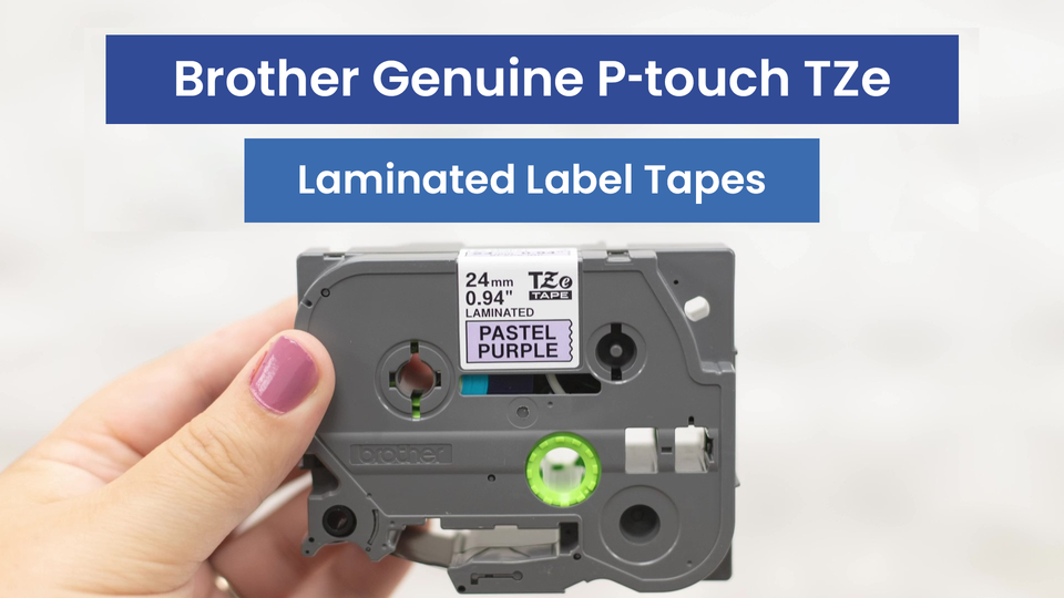 thumbnail video image 2 of Brother P-Touch TZe Laminated Removable Label Tapes, 0.47" x 26.2 Feet, Black on Orange, 2 of 7