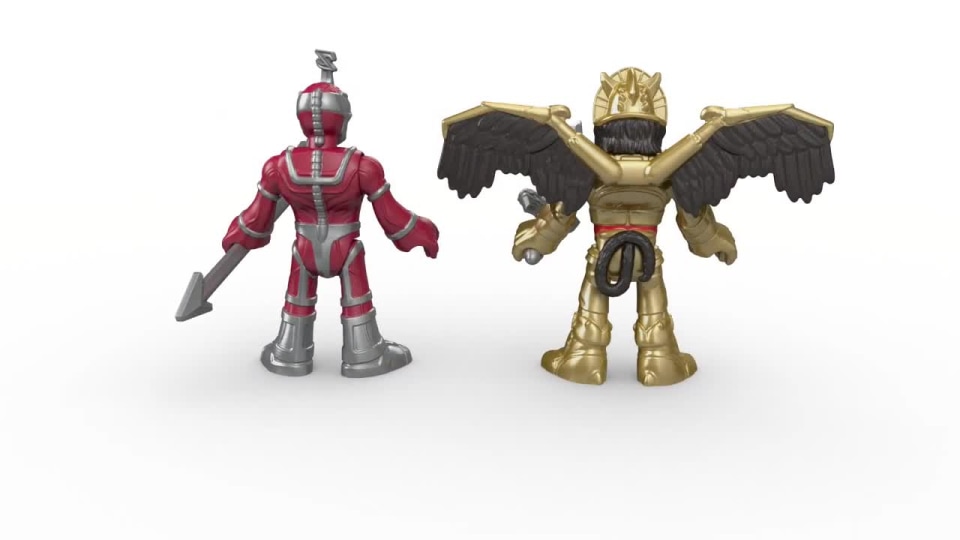 thumbnail video image 2 of Fisher-Price Imaginext Power Rangers Goldar and Lord Zedd, 2 of 8