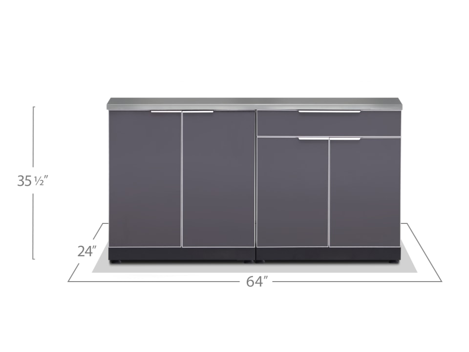 Aluminum 3 Piece Outdoor Kitchen Costco, New Age Outdoor Cabinets Costco