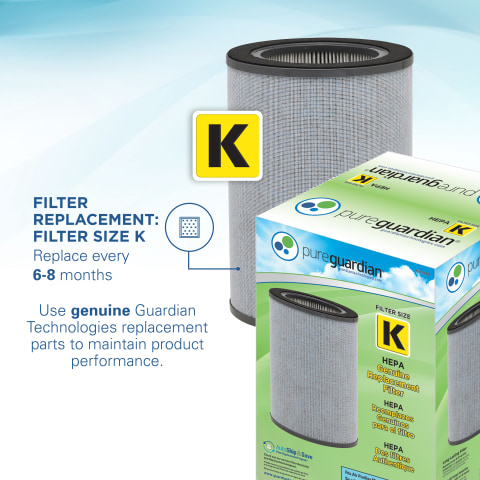 Only use GENUINE Germ Guardian Filter Replacements