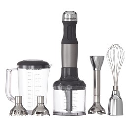 KitchenAid 5-Speed Black Immersion Blender with Whisk and Chopper  Attachments KHB2561OB - The Home Depot