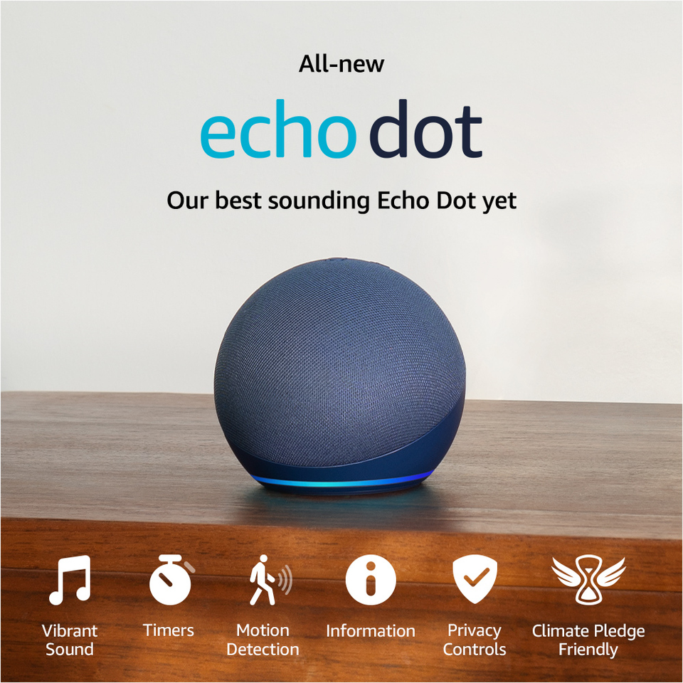 Certified Refurbished Echo Dot (4th Gen, 2020 release)