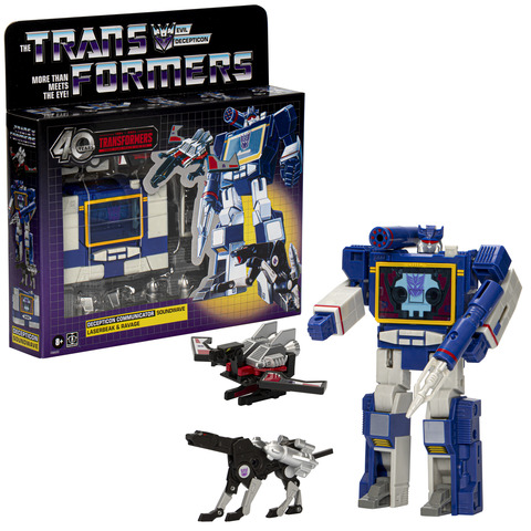 Transformers HAS F86205L0 Retro 40th Anniversary, Soundwave, Laserbeak, &  Ravage