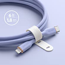  Anker USB-C to Lightning Cable, 641 Cable (Cloud White, 3ft),  MFi Certified, Powerline III Flow Silicone Fast Charging Cable for iPhone  13 13 Pro 12 11 X XS XR 8 Plus (