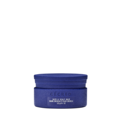 Hair &amp; Scalp Balm in blue jar with lid on