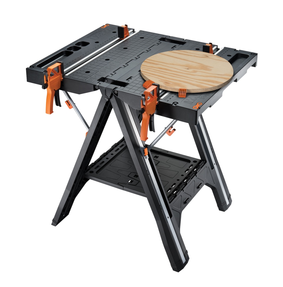 WORX Pegasus Multi Function Work Table and Sawhorse with Clamps