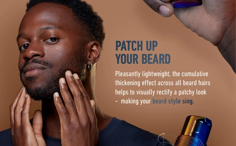Patch up your beard pleasantly lightweight the cumulative thickening effect across all beard hairs helps to visually rectify a patchy look