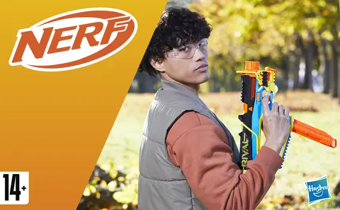 Nerf Rival Mirage XXIV-800 Blaster, 10 Nerf Rival Accu-Rounds, 8
