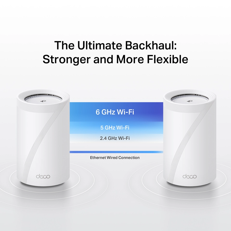 TP Link Deco 7 Pro BE14000 Tri Band Wi Fi 7 Whole Home Mesh Router