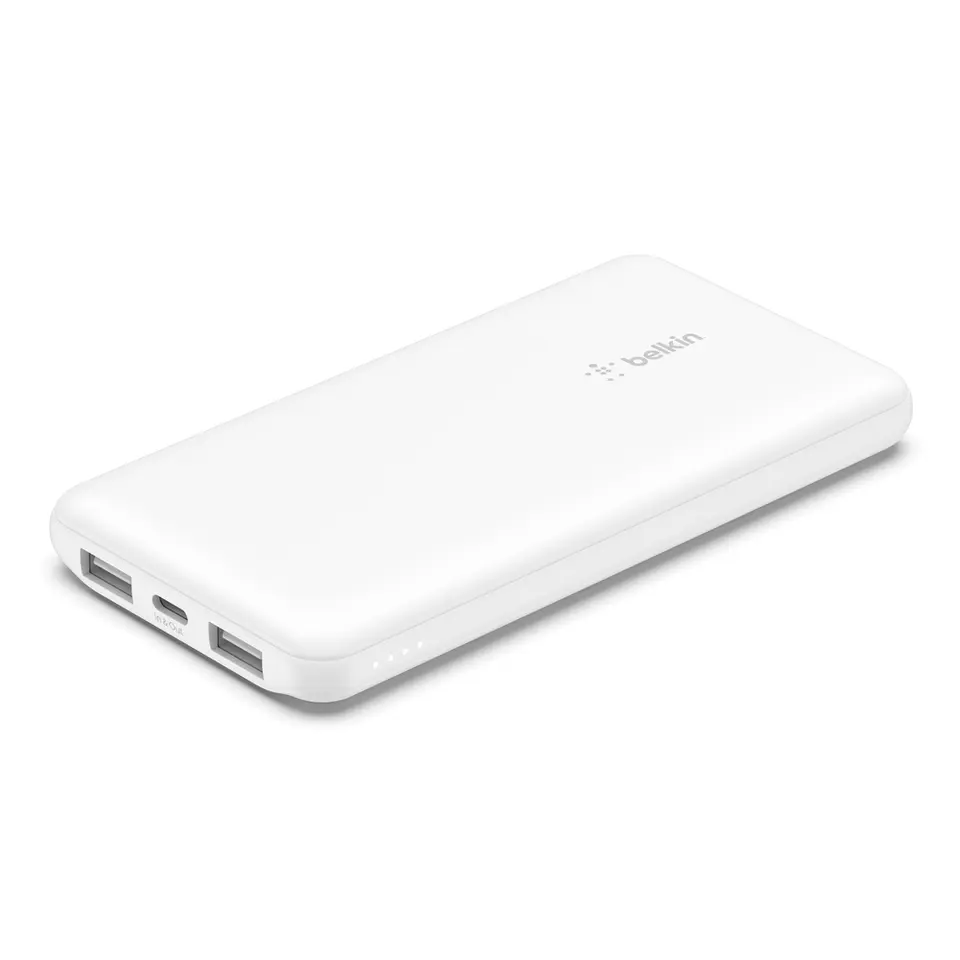 Belkin BoostCharge USB-A/USB-C Power Bank, 10000 mAh, White