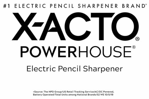 thumbnail video image 2 of X-ACTO Powerhouse Electric Pencil Sharpeners, Black, 2 of 3