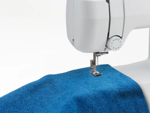 machine stitching denim 