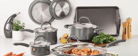 Rachael Ray Create Delicious 13-in Aluminum Cookware Set with Lid in the  Cooking Pans & Skillets department at