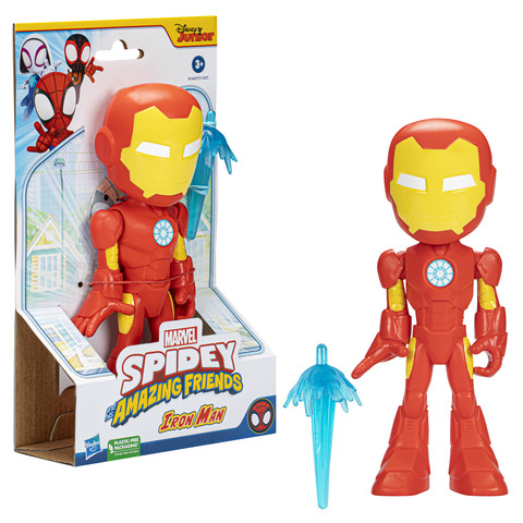 Mini Boneco - 10 cm - Spidey and His Amazing Friends - Iron Man - Hasbro