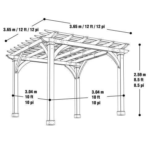 12 x 12 pergola