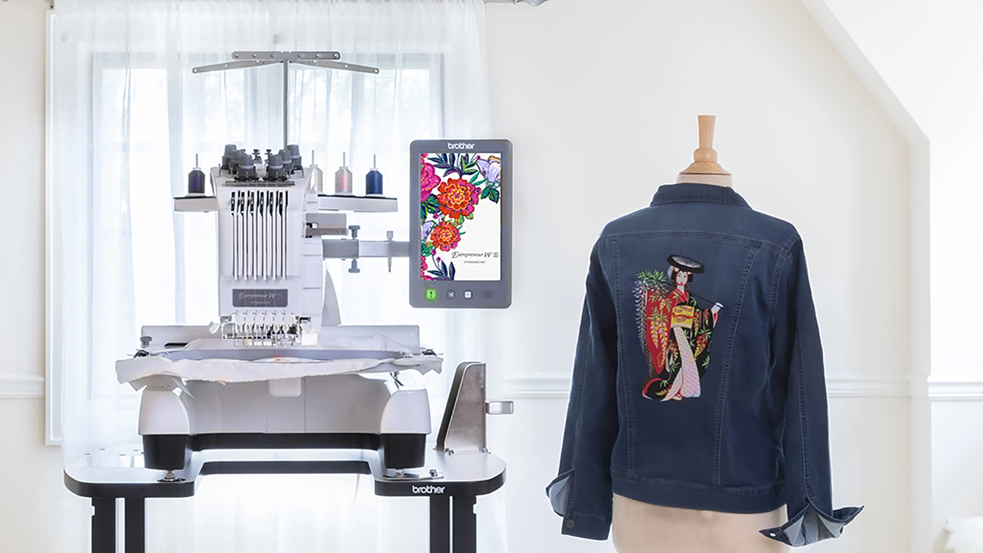 Brother Entrepreneur PR680W 6 Needle Embroidery Machine | Meissner