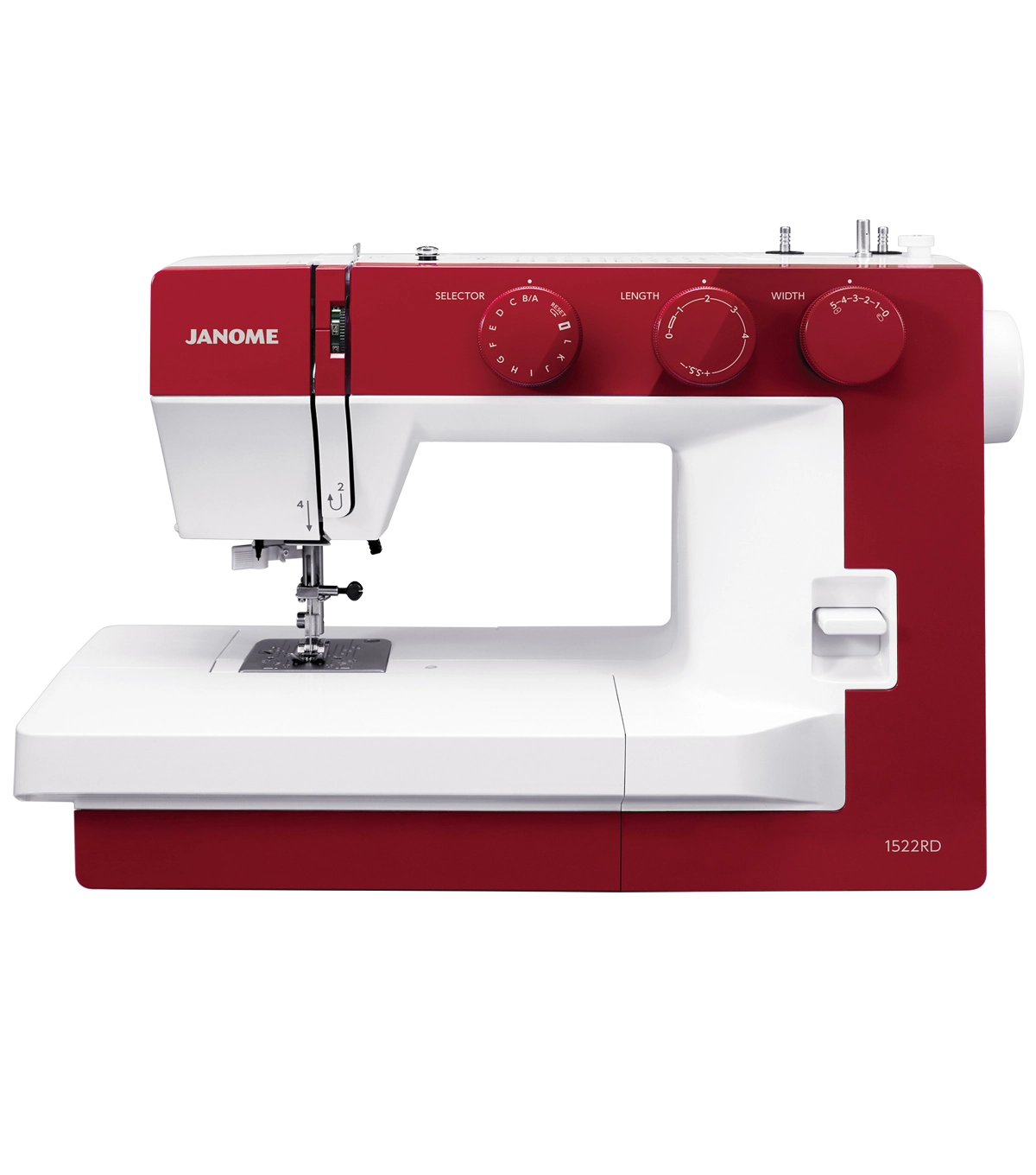 Janome 1522-RD 22-Stitch Mechanical Sewing Machine with Wide